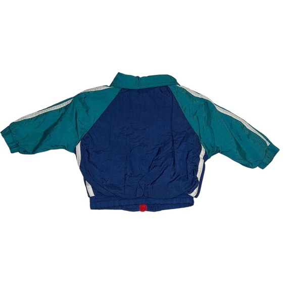 Vintage 90s W.T. Outerwear 12 Months Toddler Football Track Jacket Windbreaker - Picture 4 of 8